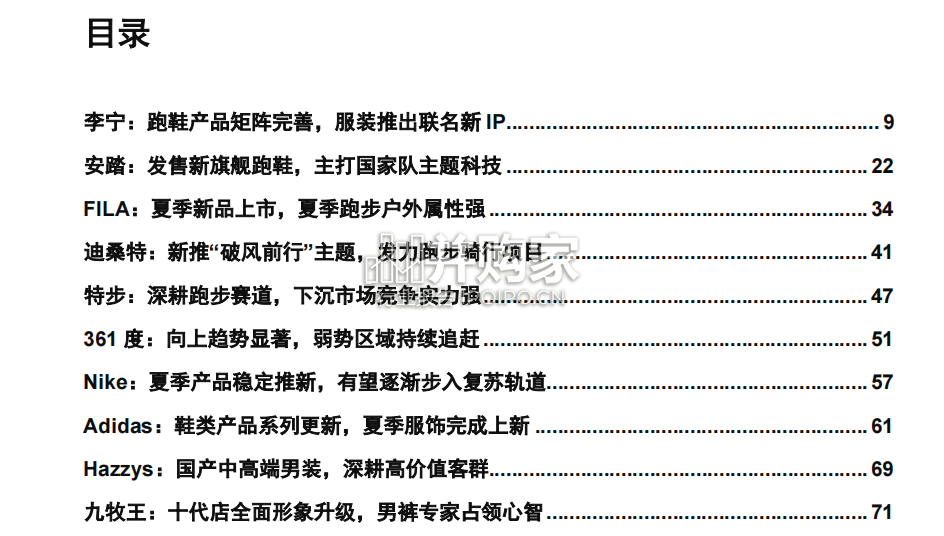 运动鞋服行业报告(77页)-第1张图片 运动鞋服行业报告(77页)-第1张图片