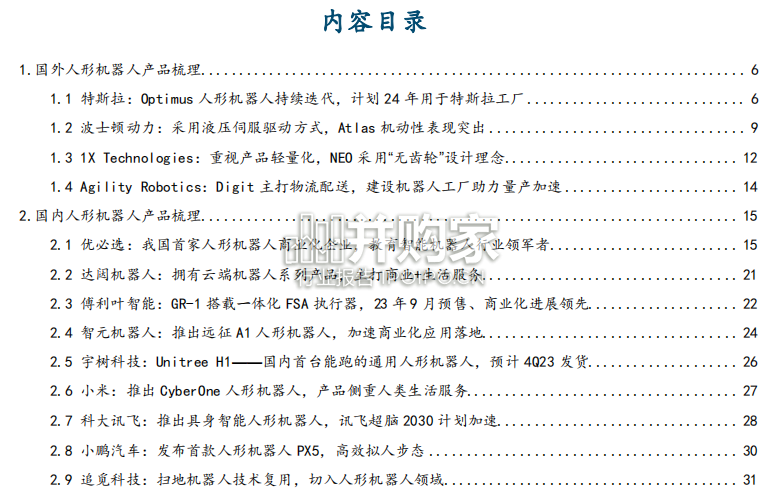 机器人行业报告：国内外人形机器人产品梳理及未来发展趋势探讨（37页）-第1张图片