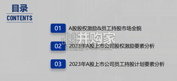 【干货】2023年度A股上市公司股权激励实践统计与分析报告(87页)-第1张图片 【干货】2023年度A股上市公司股权激励实践统计与分析报告(87页)-第1张图片