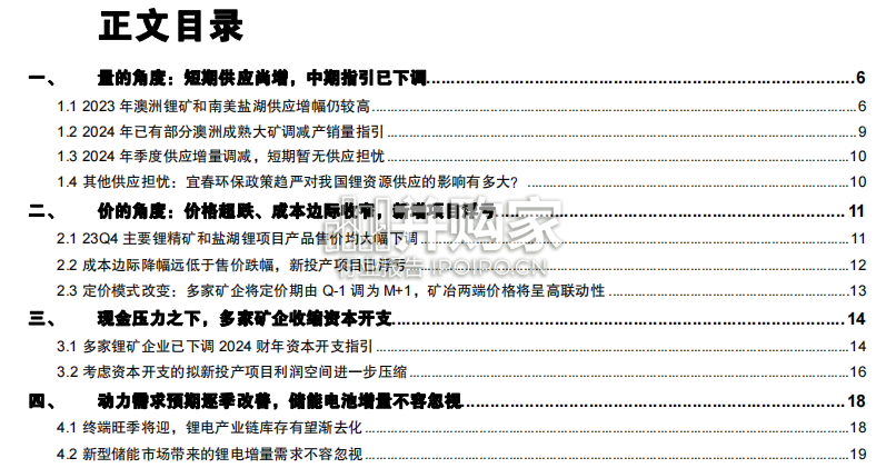 锂行业报告:锂资源基本面的重新审视(22页)-第1张图片 锂行业报告:锂资源基本面的重新审视(22页)-第1张图片