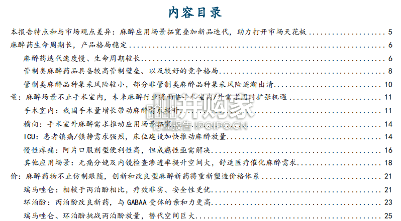 麻醉药行业报告:瑞马唑仑、环泊酚、瑞马唑仑、环泊酚、富马酸奥赛利定(37页)-第1张图片 麻醉药行业报告:瑞马唑仑、环泊酚、瑞马唑仑、环泊酚、富马酸奥赛利定(37页)-第1张图片
