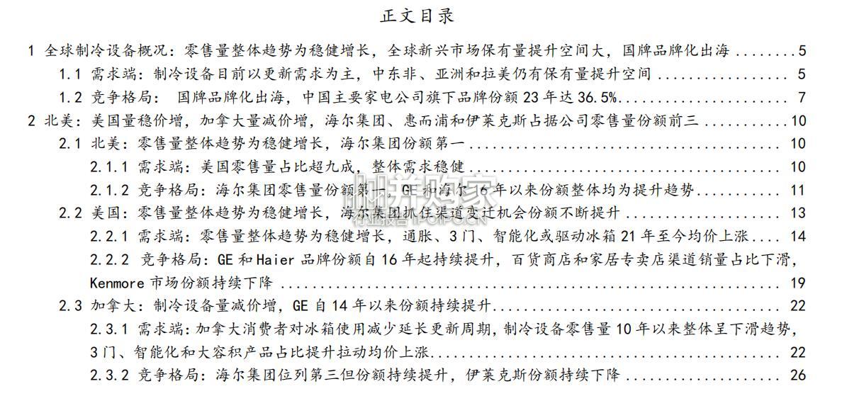 制冷设备出海研究报告:北美市场(30页)-第1张图片 制冷设备出海研究报告:北美市场(30页)-第1张图片