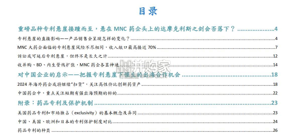 MNC跨国处方药企研究报告(58页)-第1张图片 MNC跨国处方药企研究报告(58页)-第1张图片