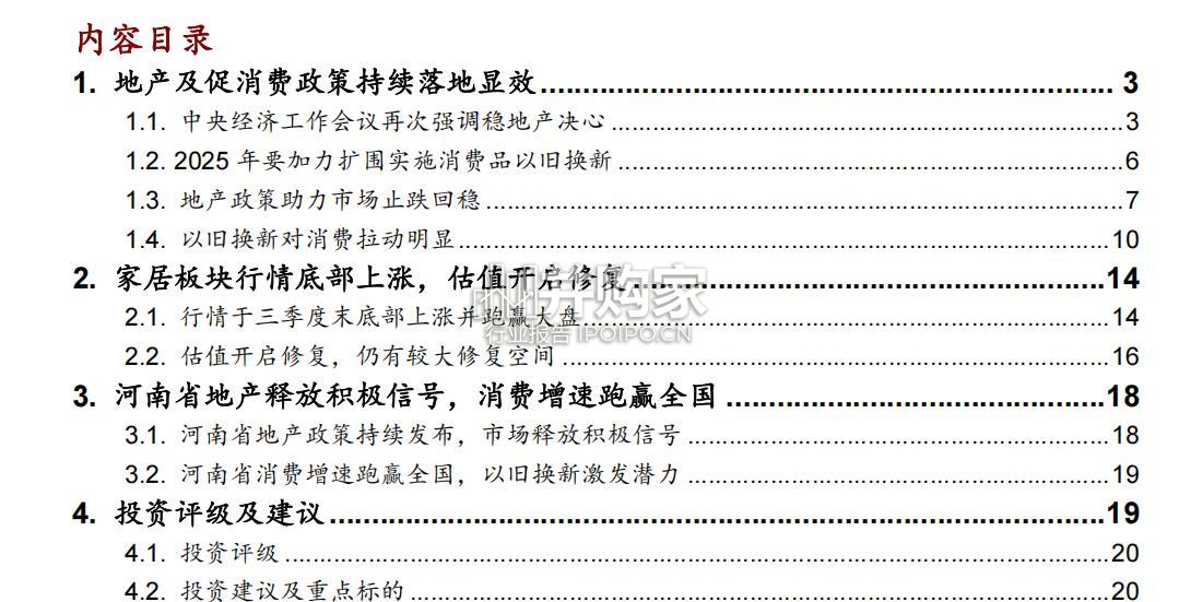 家居行业报告:地产及消费政策支持(23页)-第1张图片 家居行业报告:地产及消费政策支持(23页)-第1张图片