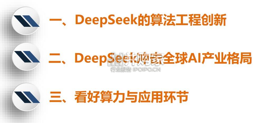 DeepSeek专题报告:冲击全球AI产业格局(17页)-第1张图片 DeepSeek专题报告:冲击全球AI产业格局(17页)-第1张图片