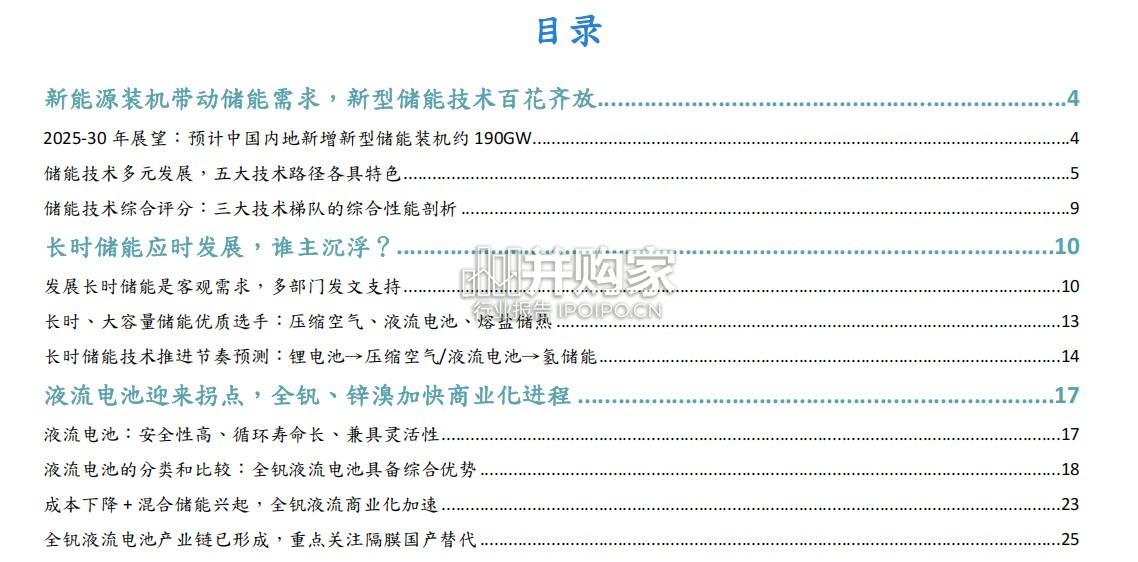 储能行业剖析报告:新型储能技术,液流电池商业化(35页)-第1张图片 储能行业剖析报告:新型储能技术,液流电池商业化(35页)-第1张图片