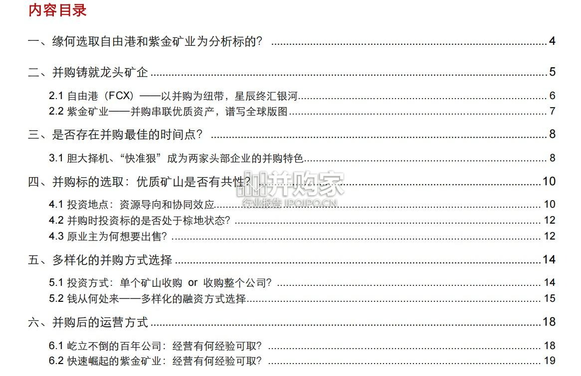 矿业巨头启示录报告:FCX和紫金(23页)-第1张图片 矿业巨头启示录报告:FCX和紫金(23页)-第1张图片