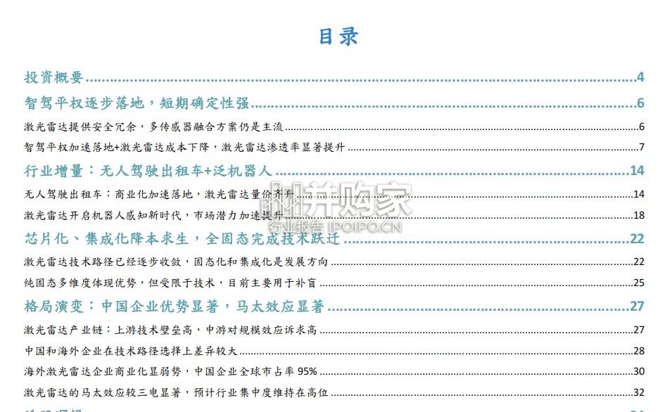 激光雷达行业报告:从汽车智驾到机器人(100页)-第1张图片 激光雷达行业报告:从汽车智驾到机器人(100页)-第1张图片