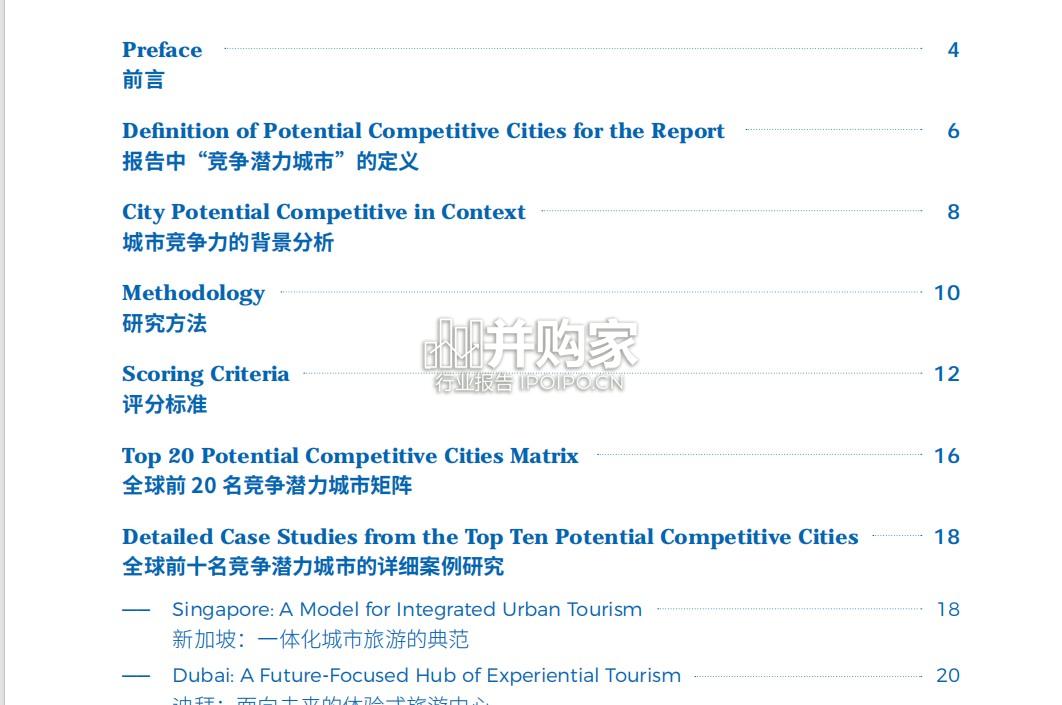 世界旅游目的地竞争潜力指数报告(72页)-第1张图片 世界旅游目的地竞争潜力指数报告(72页)-第1张图片