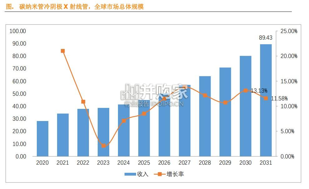 碳纳米管冷阴极X射线管行业简报:2025年不同应用领域市场份额(9页)-第1张图片 碳纳米管冷阴极X射线管行业简报:2025年不同应用领域市场份额(9页)-第1张图片