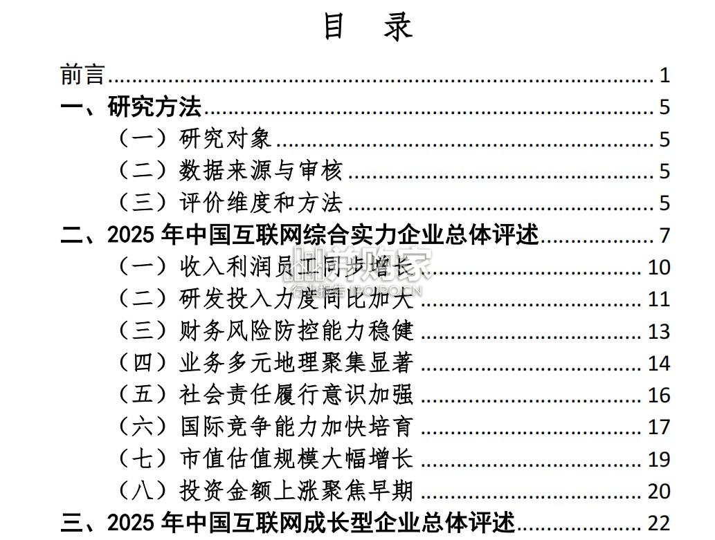 中国互联网企业综合实力指数报告(40页)-第1张图片 中国互联网企业综合实力指数报告(40页)-第1张图片