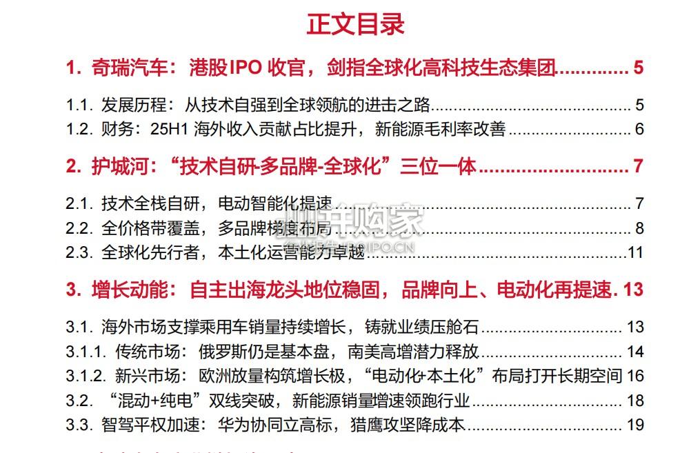 汽车行业报告:奇瑞专题,技术筑基+电动智能+全球突破(27页)-第1张图片 汽车行业报告:奇瑞专题,技术筑基+电动智能+全球突破(27页)-第1张图片