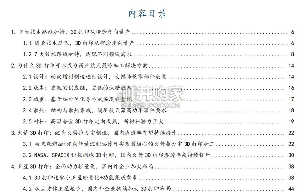 3D打印行业报告:商业航天3D打印浪潮将至(56页)-第1张图片 3D打印行业报告:商业航天3D打印浪潮将至(56页)-第1张图片