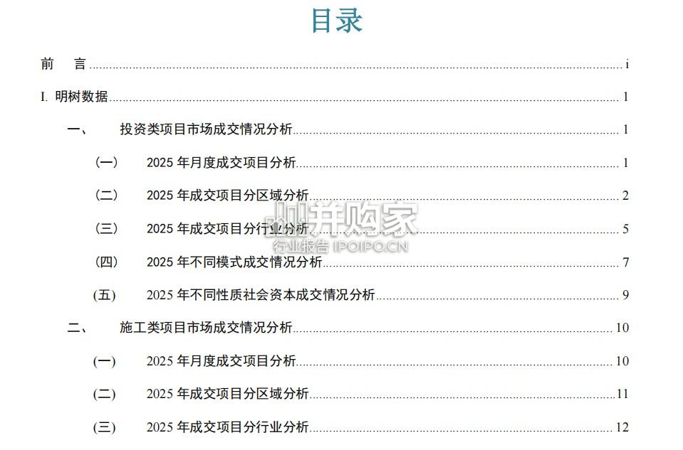2025年中国基建投融资市场年报(89页)-第1张图片 2025年中国基建投融资市场年报(89页)-第1张图片
