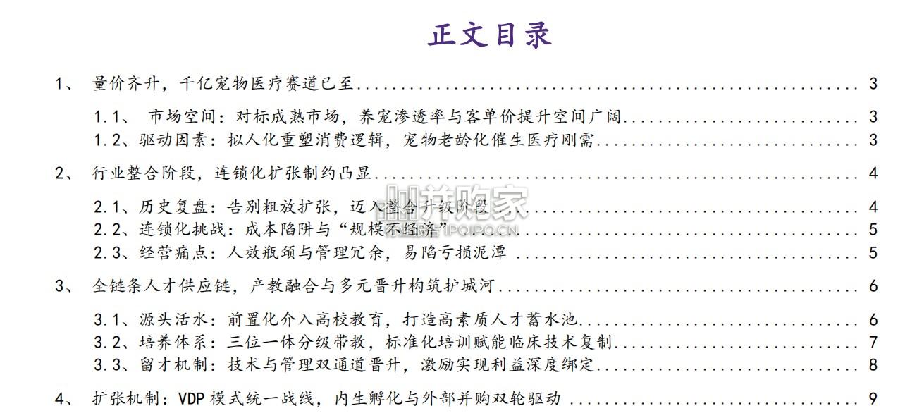 宠物医疗行业报告:宠物医院赛道(16页)-第1张图片 宠物医疗行业报告:宠物医院赛道(16页)-第1张图片