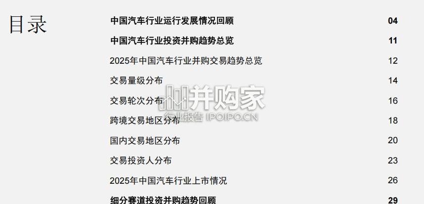2025年中国汽车行业并购活动回顾及未来展望报告(54页)-第1张图片 2025年中国汽车行业并购活动回顾及未来展望报告(54页)-第1张图片