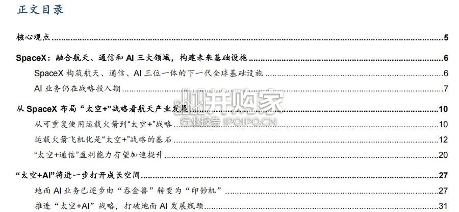 SpaceX“太空+”战略解析报告(36页)-第1张图片 SpaceX“太空+”战略解析报告(36页)-第1张图片