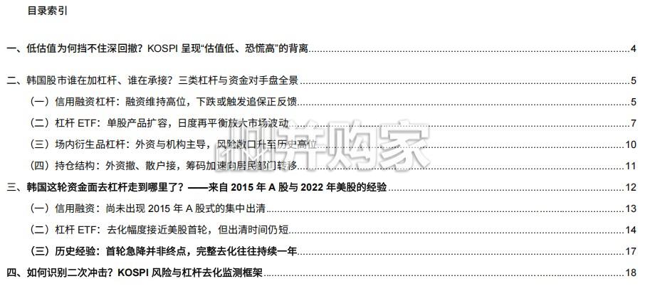 KOSPI去杠杆研究报告:从杠杆繁荣到筹码松动:韩国杠杆去化走到哪一步?(24页)-第1张图片 KOSPI去杠杆研究报告:从杠杆繁荣到筹码松动:韩国杠杆去化走到哪一步?(24页)-第1张图片