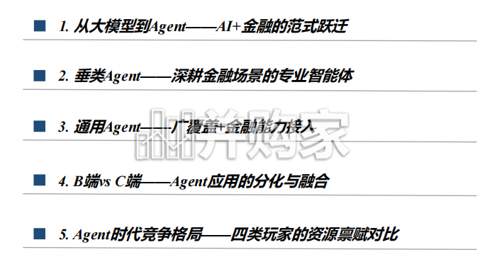 AI金融行业报告:从大模型到Agent,AI+金融进入智能体时代(51页)-第1张图片 AI金融行业报告:从大模型到Agent,AI+金融进入智能体时代(51页)-第1张图片